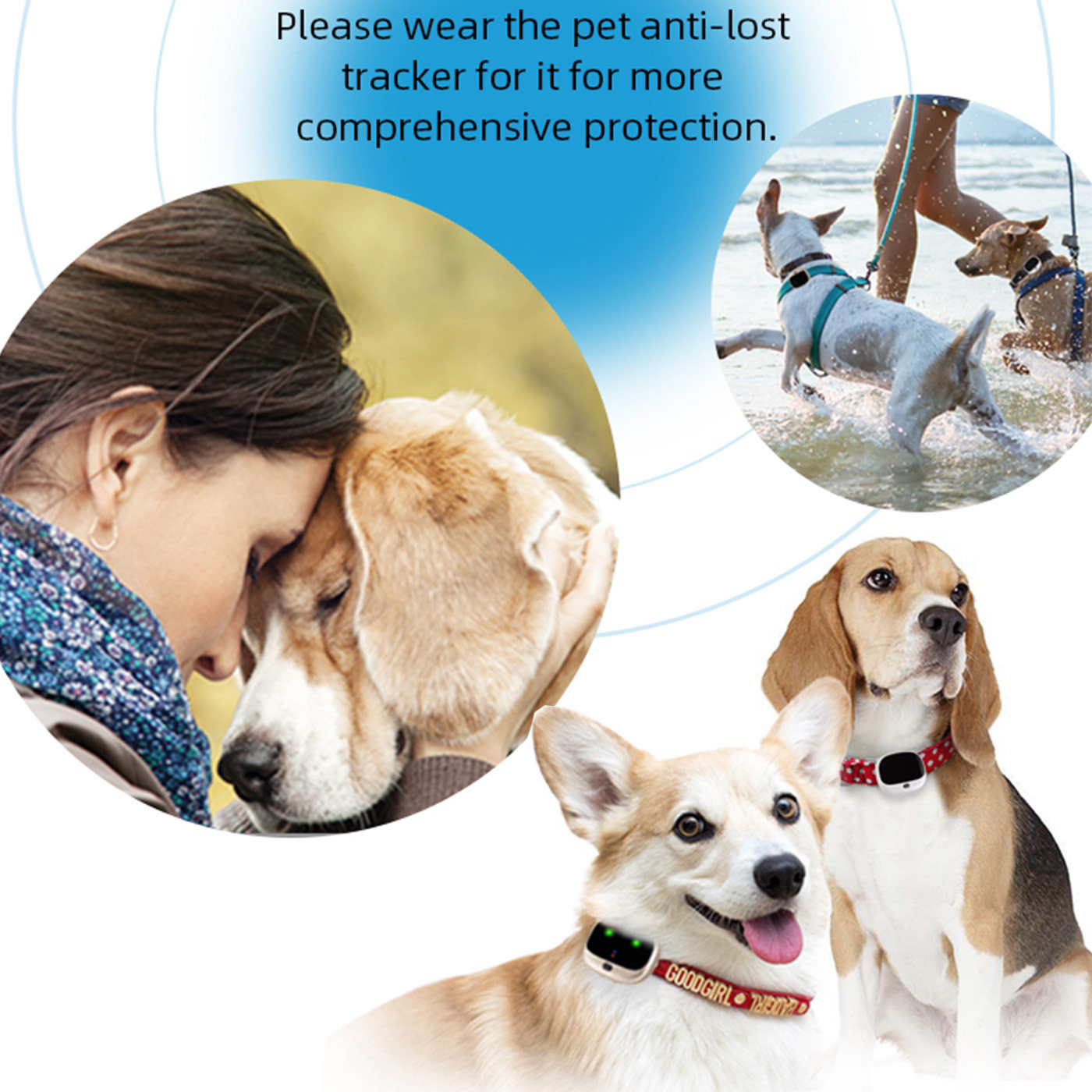 Animal Dog Fence Collar GPS Tracking Key Finder Tag Luggage Suitcases and Pets Loud Beep Pet Premier Worldwide GPS Tracker